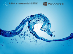 深度技术Windows10系统64位专业精简版 V2023.07